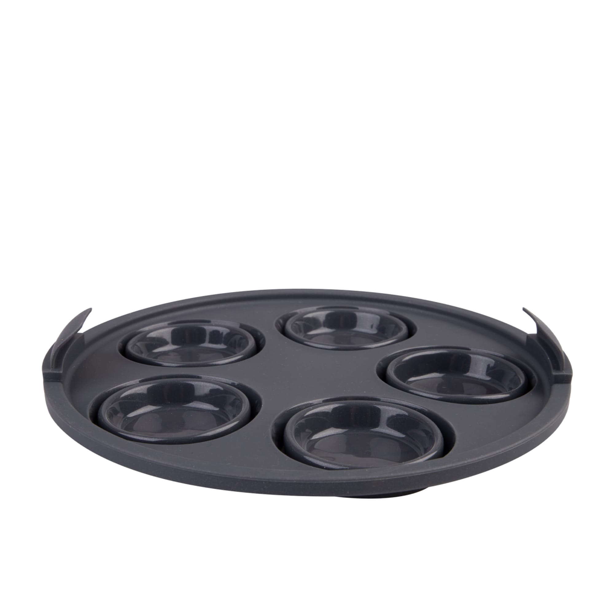Daily Bake Silicone Round Collapsible Air Fryer Muffin Pan 5 Cup